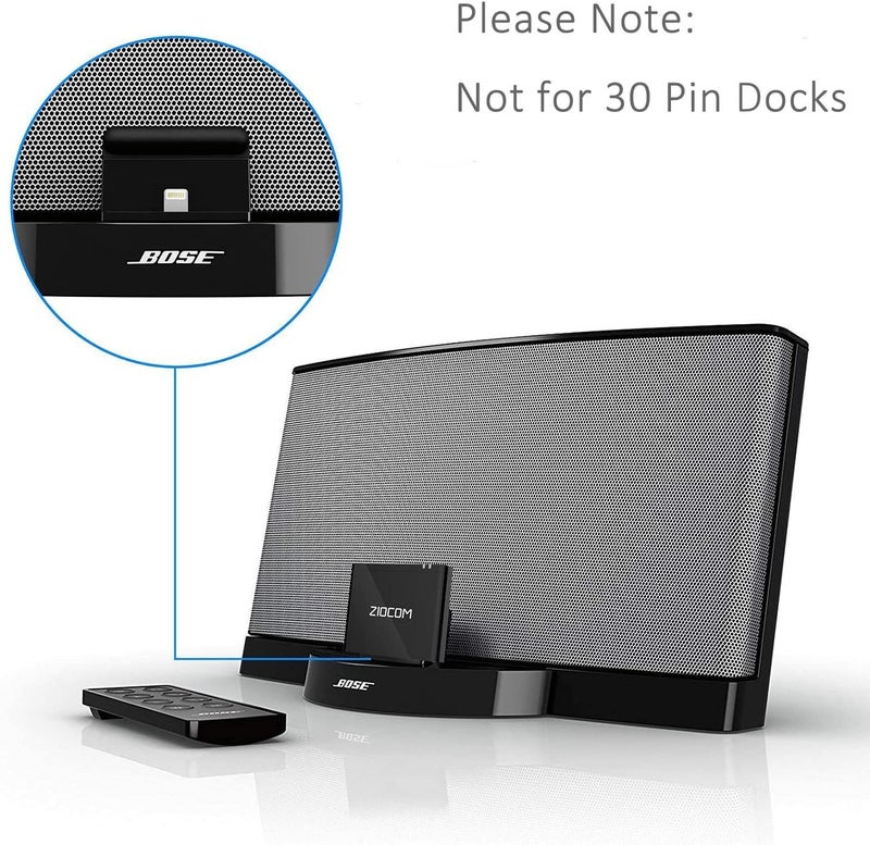 ZIOCOM 8 Pin Bluetooth Adapter Receiver for Bose Sounddock III/XT, JBL MS302GM, Philips DS1155B/93, Philips AJ7260D/93, Yamaha TSX-14, iHome IPL8BN, Zeppelin Air C Bowers Wilkons, RSR DS406BT - Image 3